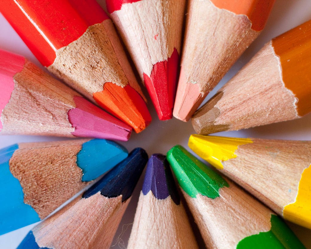 colored pencil star