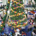 department store tree near Christmas