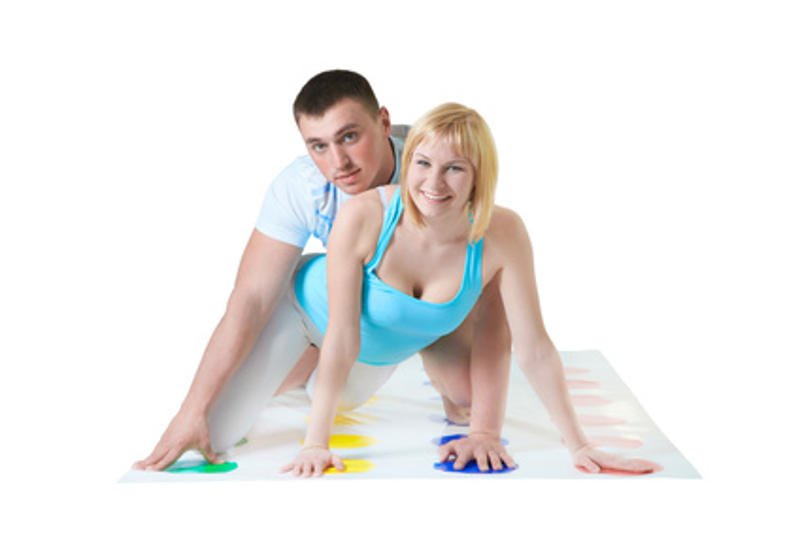 couple playing twister