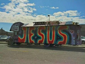 traveling Jesus bus
